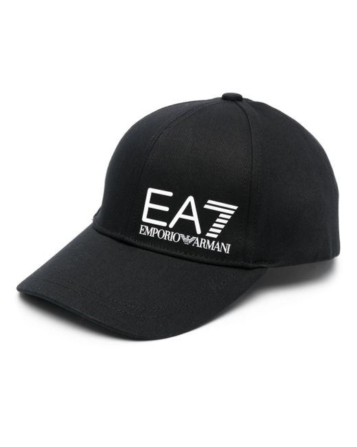 Ea7 logo-print cap