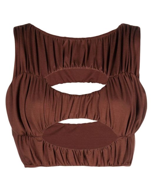 Concepto cut-out detail cropped top
