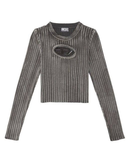 Diesel cut-out detail knitted jumper