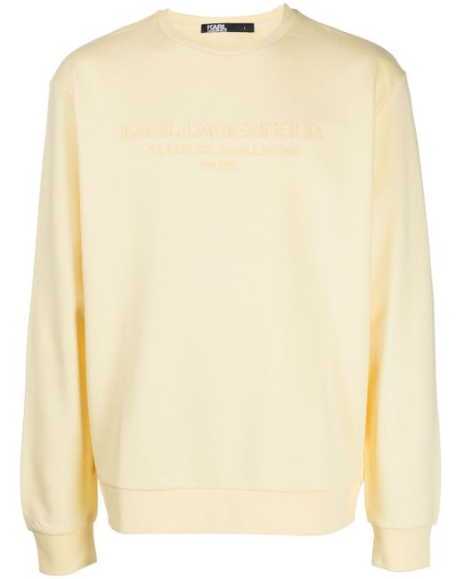 Karl Lagerfeld debossed-logo sweatshirt