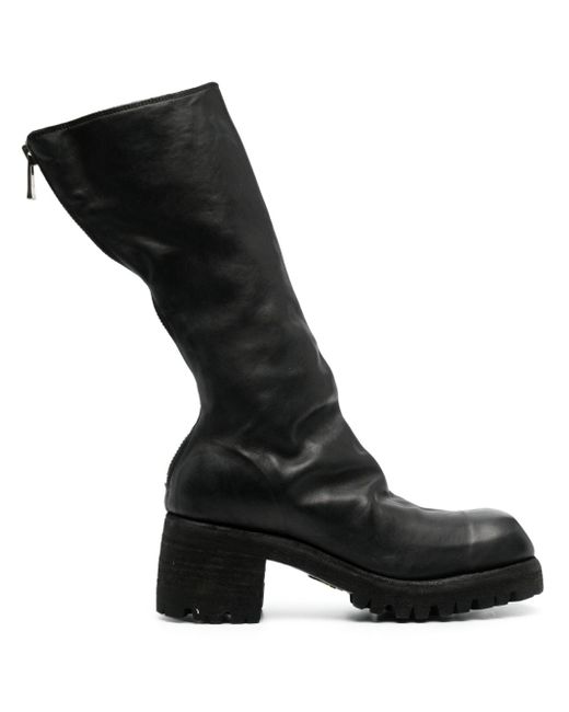 Guidi rear zip-fastening leather boots
