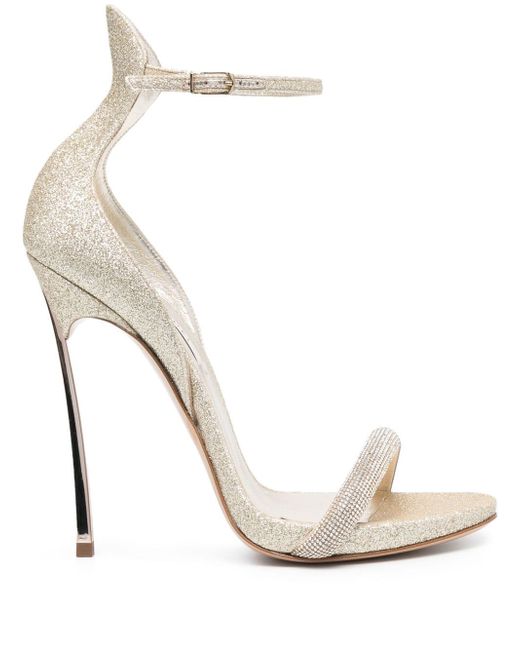 Casadei glitter 125mm heeled sandals