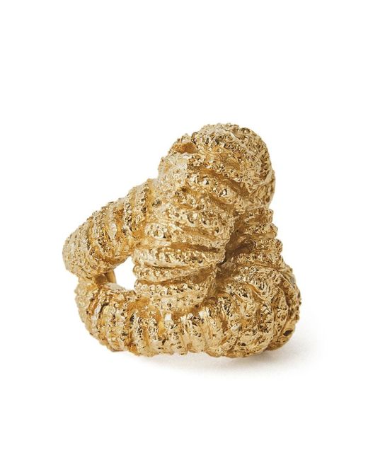 Paola Sighinolfi Era textured knot-shaped ring