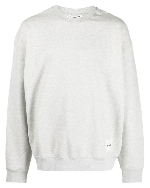 Jil Sander logo-patch detail sweatshirt