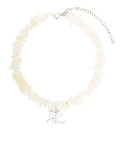 Courrèges Coral choker necklace