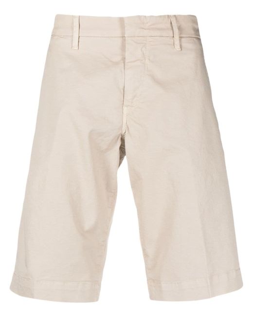 Fay logo-patch stretch-cotton bermuda shorts