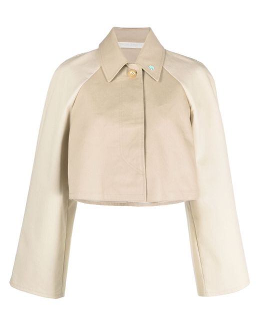 Palm Angels cropped trench jacket