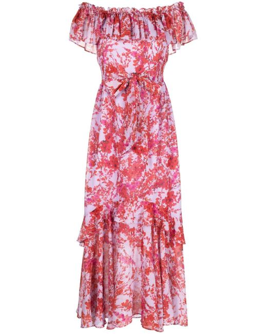 Sachin + Babi Riley floral-print long dress