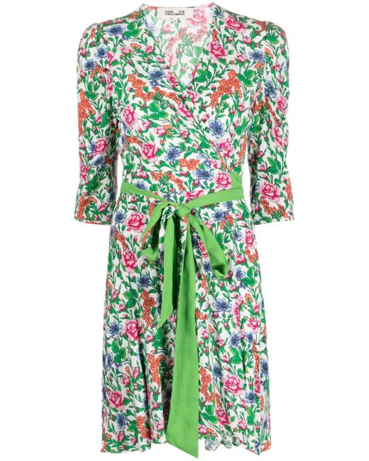 Diane von Furstenberg floral-print wrap dress