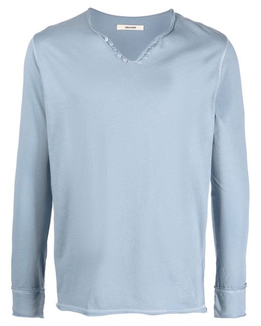 Zadig & Voltaire v-neck cotton sweatshirt