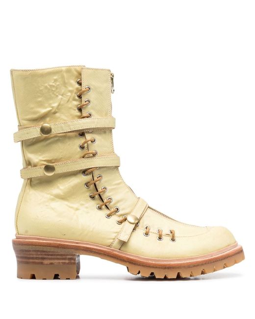 Kanghyuk leather strap boots