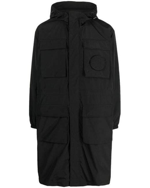 Etudes mid-length hooded jacket