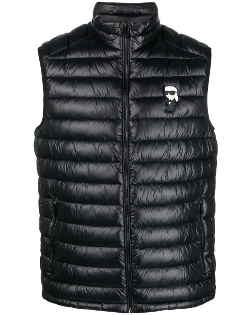 Karl Lagerfeld zip-up quilted gilet