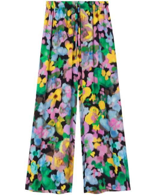 Az Factory Sunrise floral-print wide-leg trousers