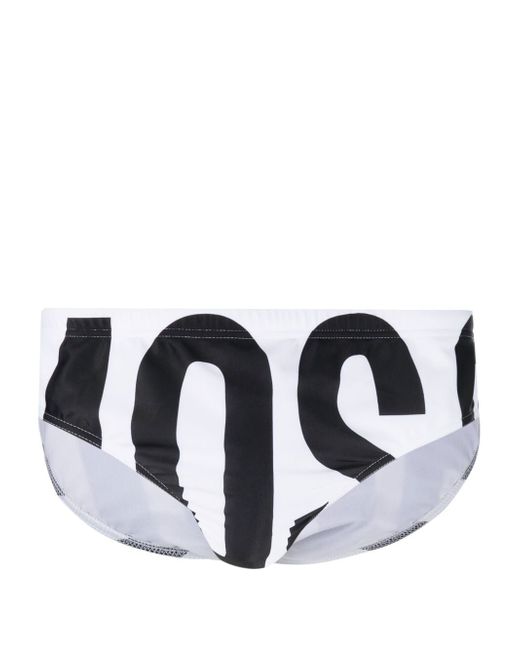 Moschino logo-print swimming trunks