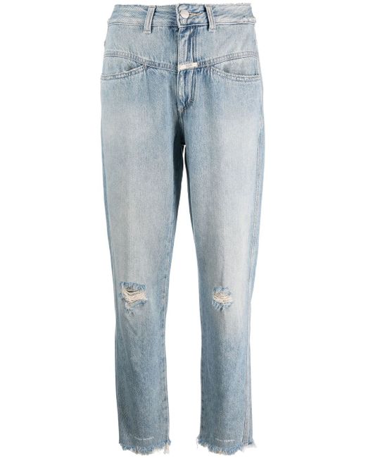 Closed Pedal Pusher distressed jeans