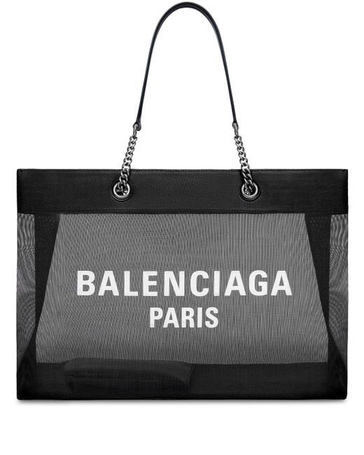 Balenciaga large Duty Free mesh tote bag