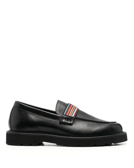 Paul Smith Artist Stripe-detail leather loafers
