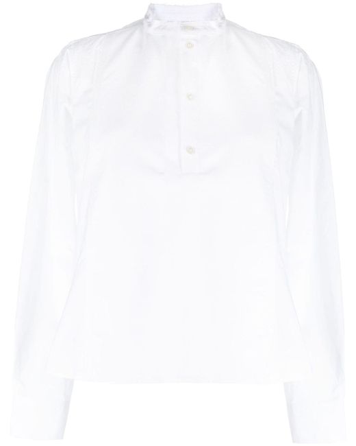 Plan C stand-up collar cotton shirt