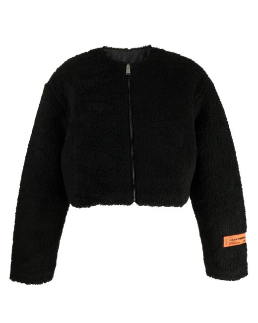 Heron Preston fleece-texture zip-up jacket