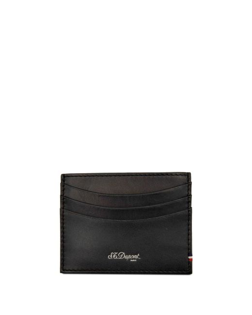 S.T. Dupont debossed-logo leather cardholder