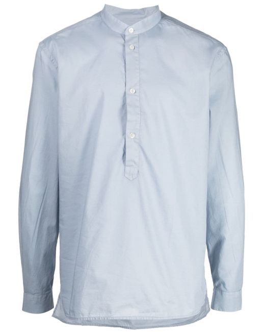 Dondup band-collar cotton shirt