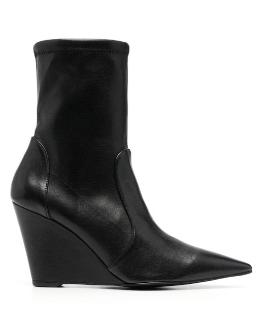 Stuart Weitzman 90mm pointed-toe wedge boots
