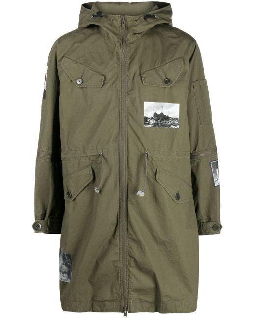 Undercover photograph-print hooded parka