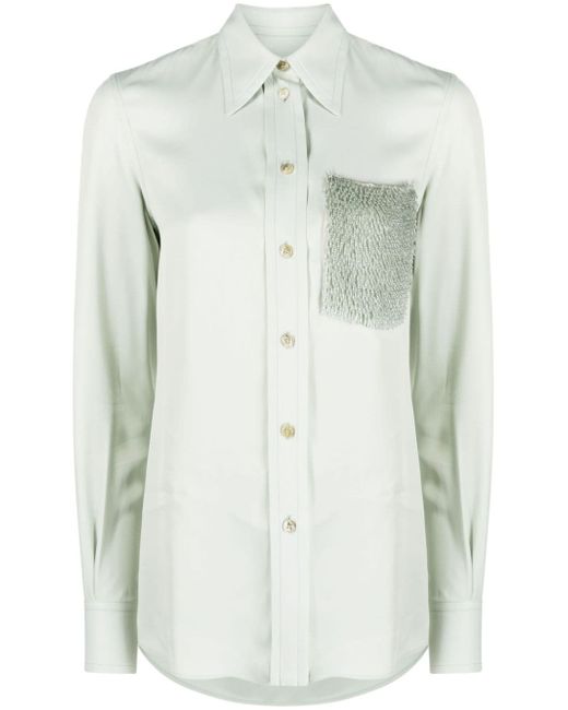 Lanvin embellished-pocket shirt