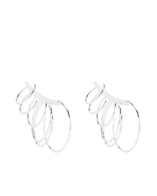 Tory Burch multi-hoop design earrings