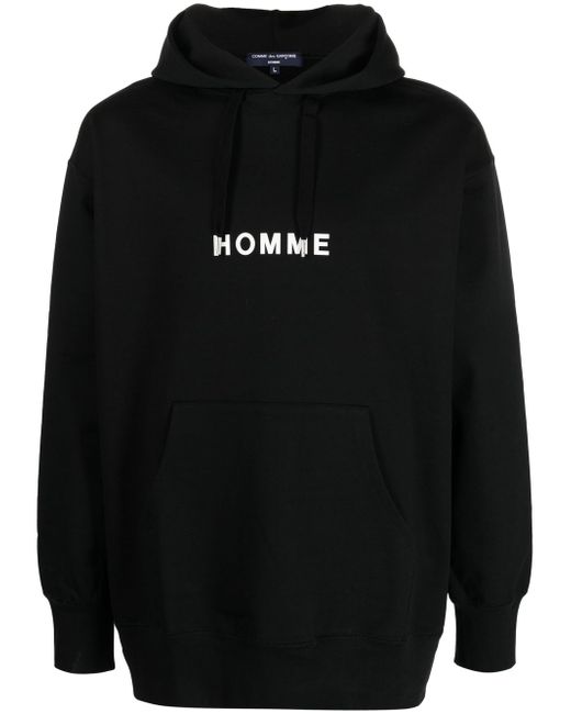 Comme Des Garçons Homme Plus logo-print hoodie