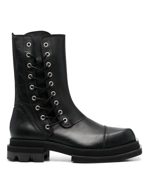 Jordanluca calf-leather combat boots