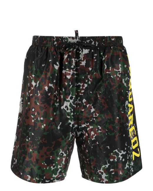 Dsquared2 camouflage-print swim shorts