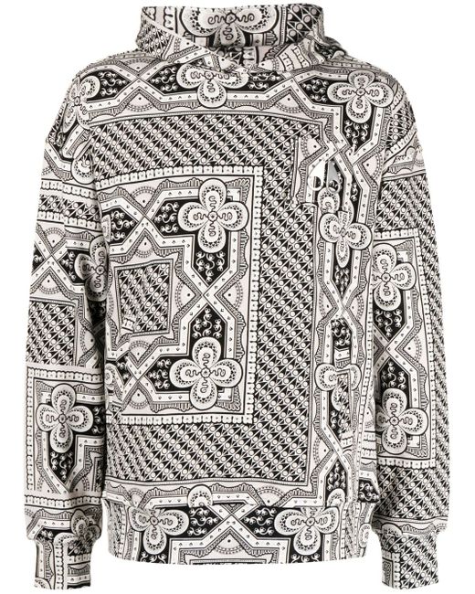 Moose Knuckles graphic-print cotton hoodie