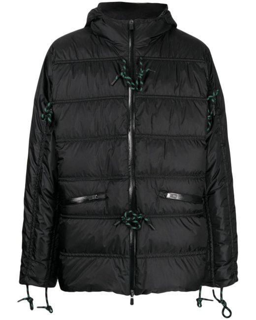 Herno zipped hooded padded jacket