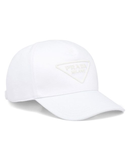 Prada logo-patch baseball cap