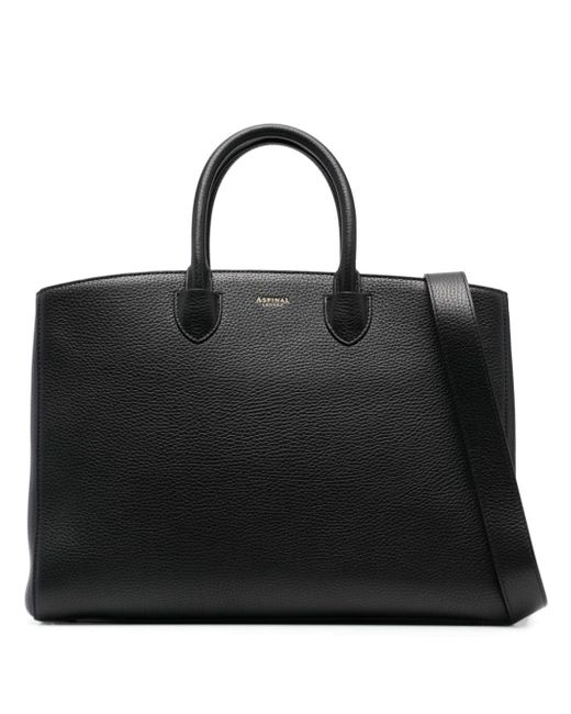 Aspinal of London Madison pebbled-leather tote bag