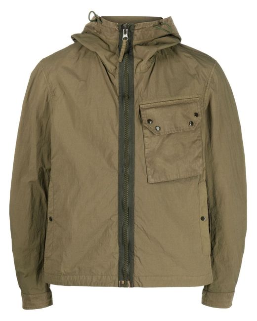 Ten C long-sleeve hooded cotton jacket