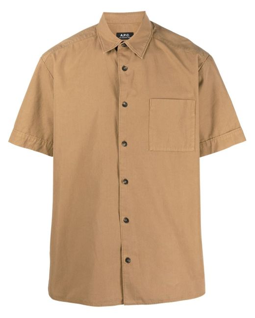 A.P.C. Ross short-sleeve cotton shirt