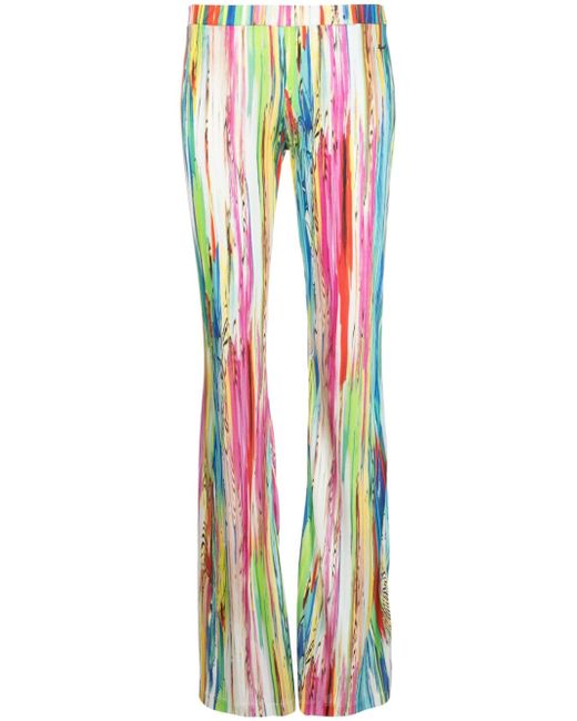 Dsquared2 abstract-print flared trousers