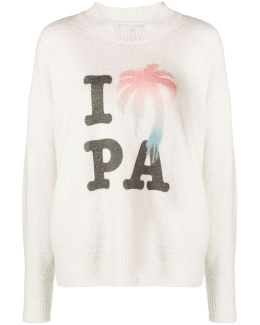 Palm Angels I Love PA knitted jumper