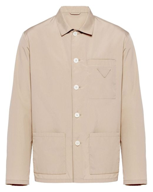 Prada buttoned cotton shirt jacket