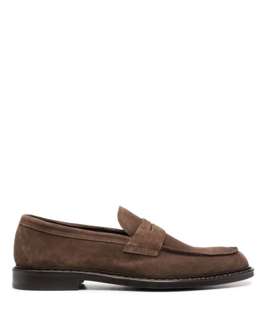 Doucal's suede leather loafers
