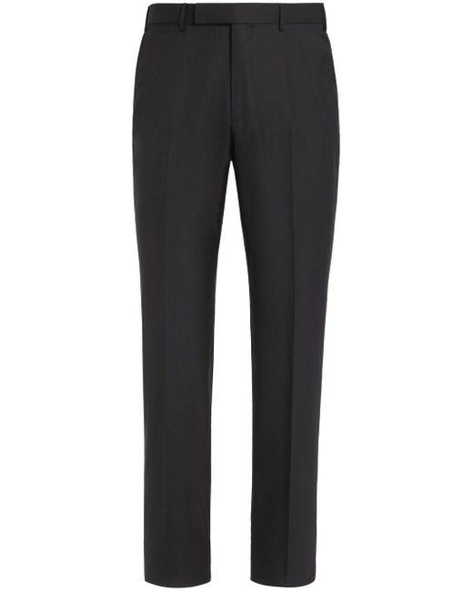 Z Zegna tailored-cut wool trousers