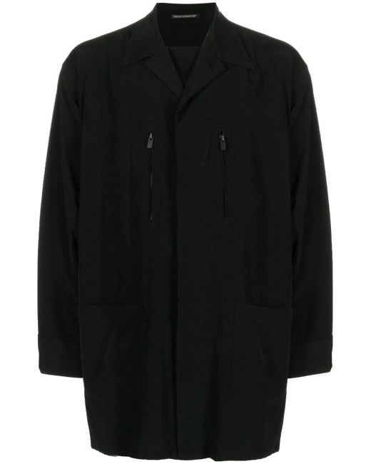 Yohji Yamamoto zip-pocket shirt jacket
