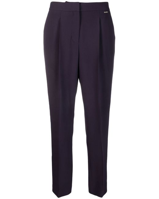 Boss pleated tailored trousers