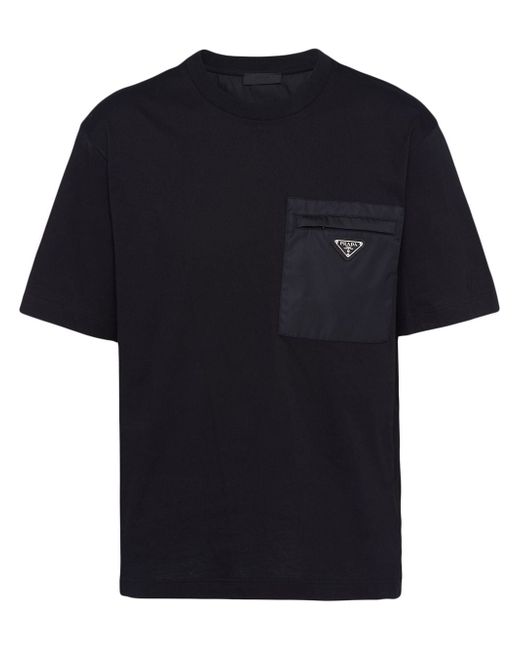Prada logo-patch short-sleeve T-shirt