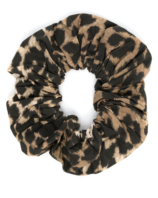 Ganni cheetah-print scrunchie