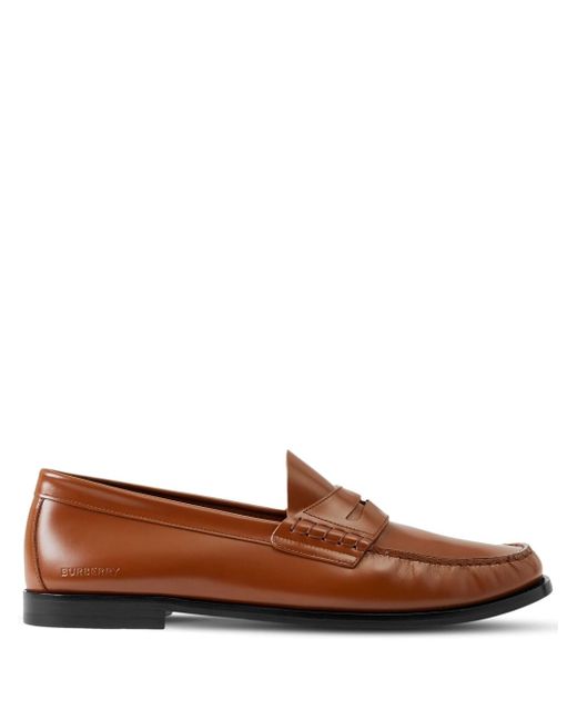 Burberry coin detail penny loafers