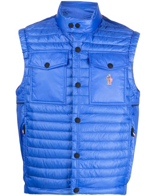 Moncler Grenoble logo-patch quilted gilet